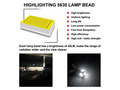 Race Sport Lighting 100-PACK of T10 6-LED 5630 Replacement Bulbs White - RST10-100PK W