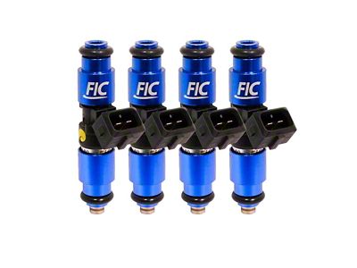 Fuel Injector Clinic 4 cyl, 64mm High-Z Impedance Fuel Injectors; 1200cc