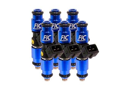 Fuel Injector Clinic 6 cyl, 64mm High-Z Impedance Fuel Injectors; 1200cc