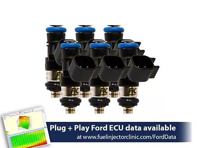 Fuel Injector Clinic Ford Mustang V6 2011-2017 High Impedance Fuel Injectors; 1650cc