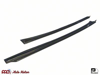 Kies Motorsports 2011-2016 M5 F10 3D Style Carbon Fiber Side Skirt Extensions CUSTOM ORDER ONLY