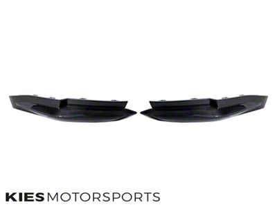 Kies Motorsports 2020-2025 M3 G80 OEM Replacement Dry Carbon Fiber Rear Bumper Splitters