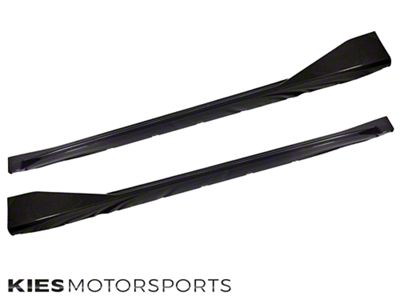 Kies Motorsports 2020-2025 M3 / M4 G80 / G82 / G83 Performance Inspired Dry Carbon Fiber Side Skirt Extensions with Wing