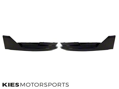 Kies Motorsports 2021-2023 M3 / M4 G80 / G82 / G83 Performance Inspired Replacement Dry Carbon Fiber Rear Bumper Splitters with Wing