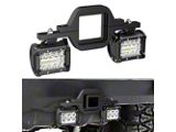 2.50-Inch Tow Hitch Mount Bracket with Triple Row LED Pod Lights (Universal; Some Adaptation May Be Required)