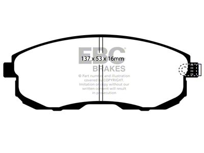 EBC Brakes Redstuff Brake Pad Sets Fronts Only - DP31636C