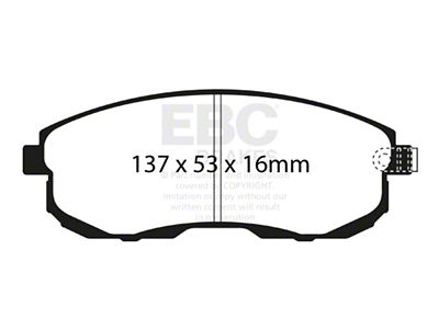 EBC Brakes Bluestuff Brake Pad Sets Fronts Only - DP51636NDX