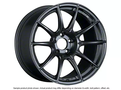 SSR GTX01 Flat Black 4-Wheel Kit; 18x9.5; 22mm Offset; 5x114.3mm Bolt Pattern; 73mm Hub Bore