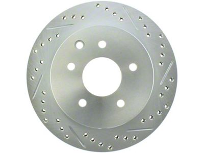 StopTech Select Sport Nissan Slotted and Drilled Left Rear Rotor - 227.42077L