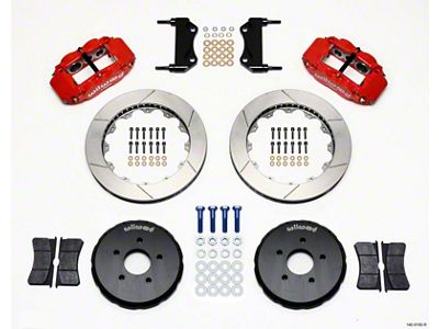 Wilwood Narrow Superlite 6R Front Hat Kit 13.06in Red Nissan - 140-9190-R