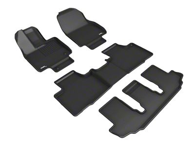 3D MAXpider 20-23 Toyota Highlander Gas 8-Seat Kagu Black Floor - L1TY26201509