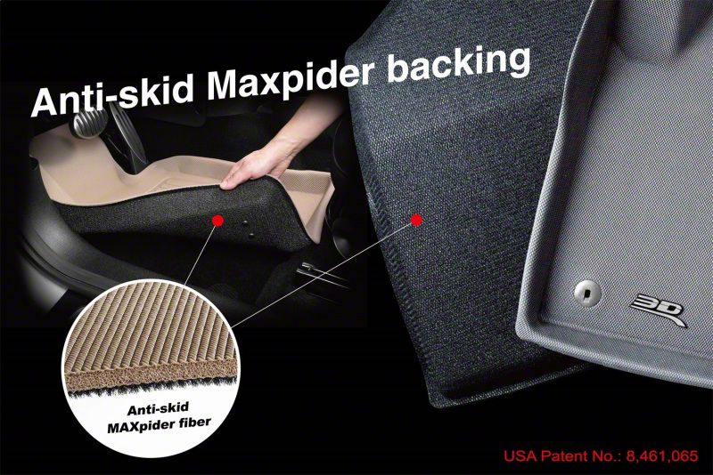 3D MAXpider Throtl 15-23 Jeep Cherokee Maxtrac Black R1 R2