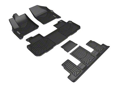 3D MAXpider 18-23 Chevrolet Traverse 7-Seat Maxtrac Black R1 R2 - A5CH08601809