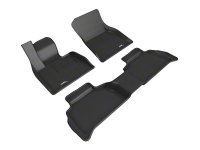 3D MAXpider 20-24 BMW X6 G06 Kagu Floor Mat- Black - L1BM11301509
