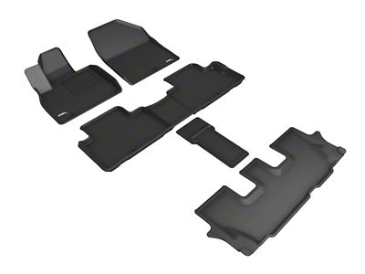 3D MAXpider 20-24 Kia Telluride 7-Seat Kagu Black R1 R2 R3