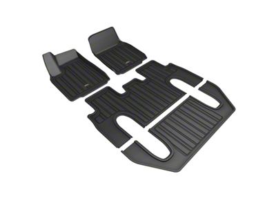 3D MAXpider 22-24 Tesla Model X 6-Seat Elitect Black R1 - E1TL04301809
