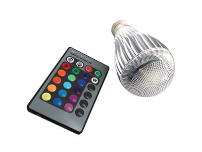 Race Sport Lighting 9W E27 LED Light Bulb with Remote - RGB - RS-RGB-110V-E279W