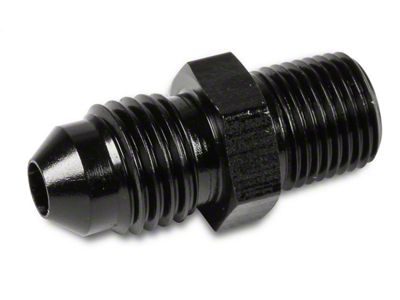 NOS Adapter Fitting; 4AN Flare To 1/8 in. NPT Fitting; Black Anodized 2024 Aluminum; - 17962