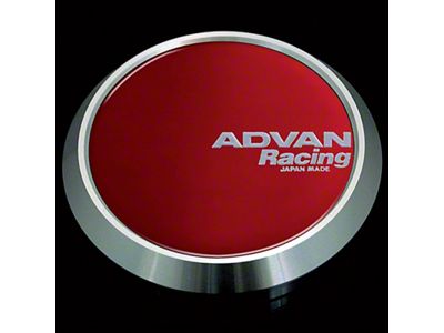 Advan 63mm Flat Centercap - Candy Red - V3496