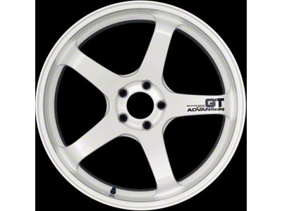 Advan GT White Wheel; 19x9.5; 22mm Offset