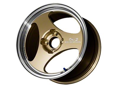 Advan ONI2 Champagne Gold with Machined Lip Wheel; 15x6.5; 35mm Offset