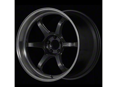 Advan R6 Black Coated Graphite with Machined Lip Wheel; 20x10; 25mm Offset