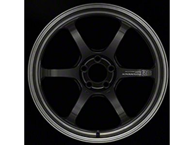 Advan R6 Black Coated Graphite with Machined Lip Wheel; 20x8.5; 38mm Offset