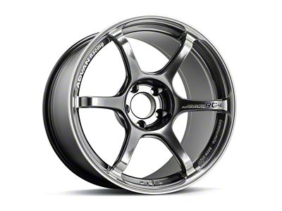 Advan RG-4 Hyper Black and Ring Wheel; 18x7.5; 47mm Offset; 5x114.3mm Bolt Pattern; 73mm Hub Bore