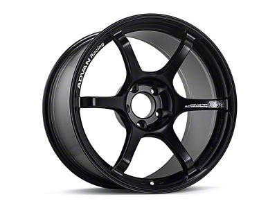 Advan RG-4 Semi Gloss Black Wheel; 18x8.5; 44mm Offset; 5x100mm Bolt Pattern; 63mm Hub Bore