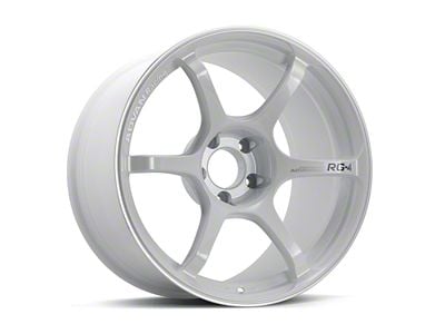 Advan RG-4 White Metallic and Ring Wheel; 18x9; 35mm Offset; 5x114.3mm Bolt Pattern; 73mm Hub Bore