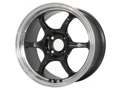 Advan RG-D2 Black Gunmetallic with Machined Lip Wheel; 15x8; 35mm Offset; 4x100mm Bolt Pattern; 63mm Hub Bore