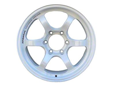 Advan RG-D2 White Wheel; 17x8.5; -10mm Offset; 6x139.7mm Bolt Pattern; 112mm Hub Bore