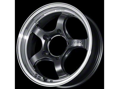 Advan RG-D2 Gunmetallic with Machined Lip Wheel; 17x8.5; -10mm Offset; 6x139.7mm Bolt Pattern; 112mm Hub Bore