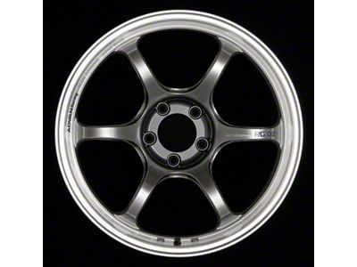 Advan RG-D2 Hyper Black with Machined Lip Wheel; 18x8.5; 42mm Offset; 5x112mm Bolt Pattern; 66.50mm Hub Bore
