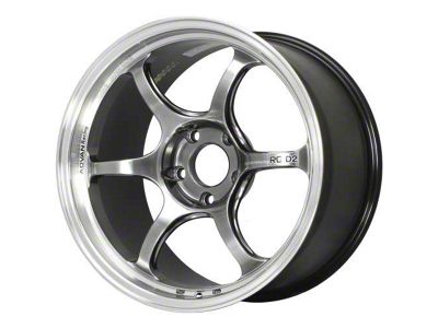 Advan RG-D2 Hyper Black with Machined Lip Wheel; 18x9.5; 40mm Offset