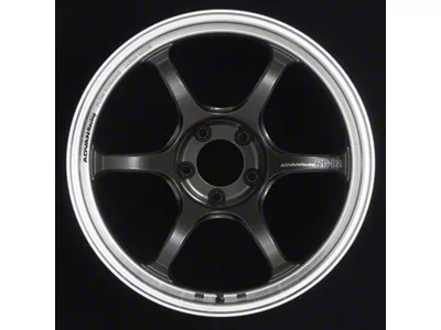Advan RG-D2 Black Gunmetallic with Machined Lip Wheel; 18x9.5; 35mm Offset