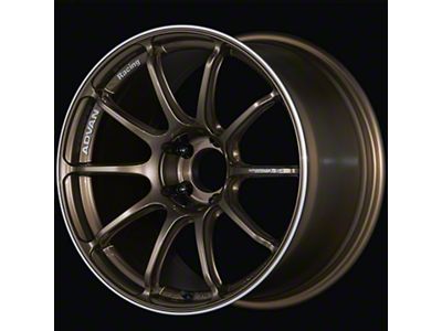 Advan RSIII Umber Bronze Metallic and Ring Wheel; 18x8.5; 47mm Offset