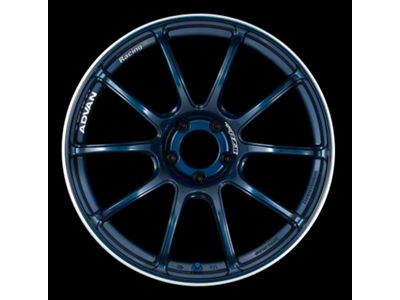 Advan RZII Indigo Blue and Ring Wheel; 15x8; 35mm Offset