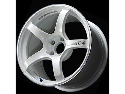 Advan TC4 White Metallic and Ring Wheel; 16x8; 35mm Offset; 5x114.3mm Bolt Pattern; 73mm Hub Bore