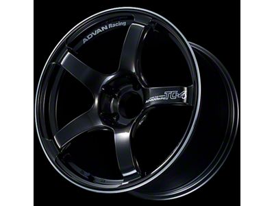 Advan TC4 Black Gunmetallic and Ring Wheel; 17x8.5; 50mm Offset; 5x114.3mm Bolt Pattern; 73mm Hub Bore