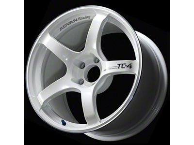Advan TC4 White Metallic and Ring Wheel; 18x7; 41mm Offset