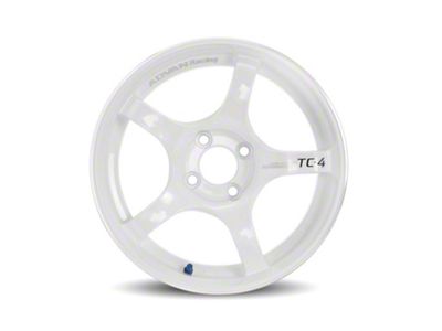 Advan TC4 White Metallic and Ring Wheel; 18x8; 45mm Offset