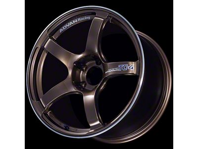 Advan TC4 Umber Bronze Metallic and Ring Wheel; 18x8.5; 45mm Offset