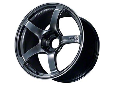 Advan TC4 Hyper Black Wheel; 18x9.5; 38mm Offset