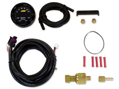 AEM Electronics X-Series Boost Pressure -30inHg 60psi Gauge Kit - 30-0308
