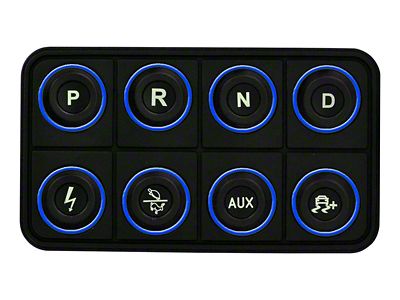 AEM Electronics 8 Button Keypad CAN Based Programmable Backlighting - 30-8400