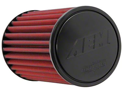 AEM Induction DryFlow Air Filter; 2.75-Inch Inlet / 9.125-Inch Length (Universal; Some Adaptation May Be Required)