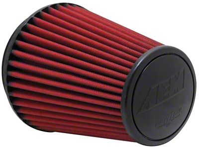 AEM Induction 6 in DRY Flow Short Neck 9 in Element - 21-2100DK