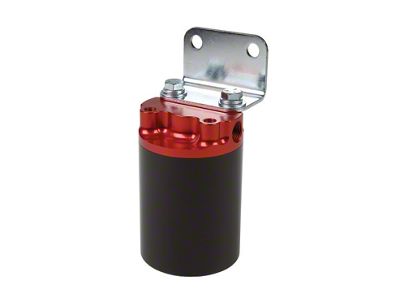 Aeromotive Canister Fuel Filter - 3/8 NPT/100-Micron Red Housing w/Black - 12319