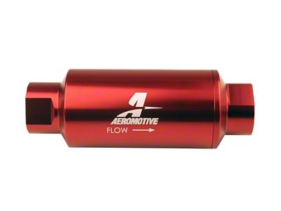 Aeromotive In-Line Filter - AN-10 10 Micron Microglass Element Red - 12340